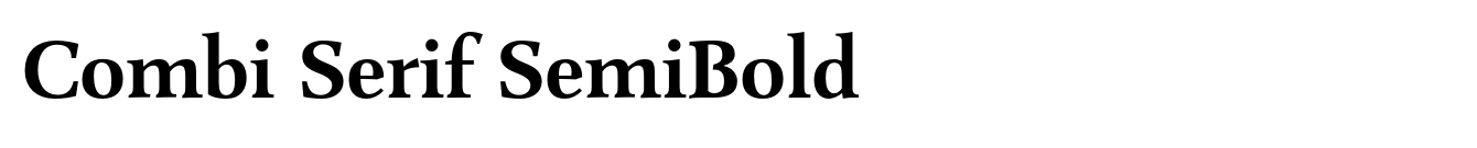 Combi Serif SemiBold image
